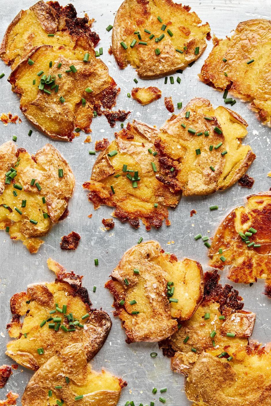 chili oil smashed potatoes | Author: The Modern Proper/Pinterest
