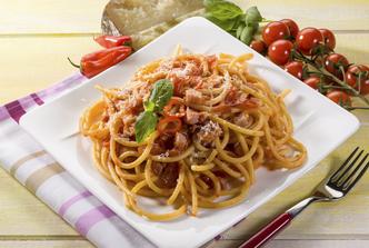 spageti amatriciana