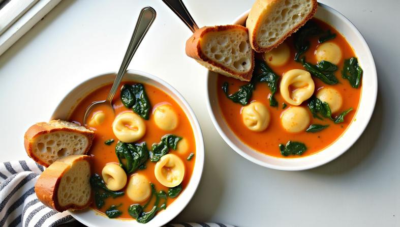 jesenska tortellini juha