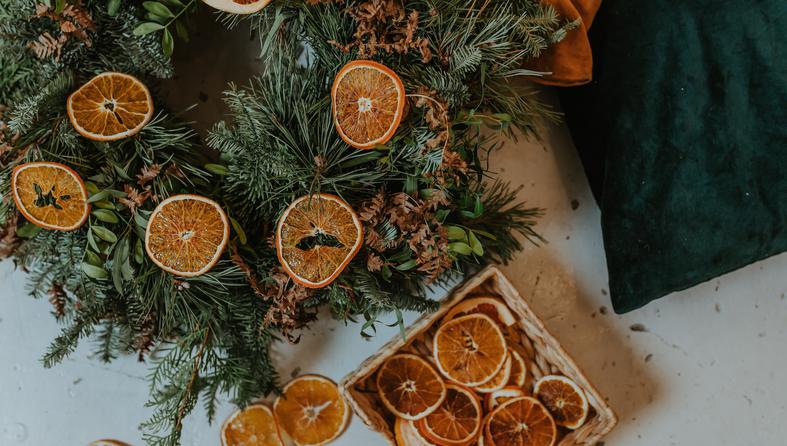 Božićni ukrasi od sušenih citrusa