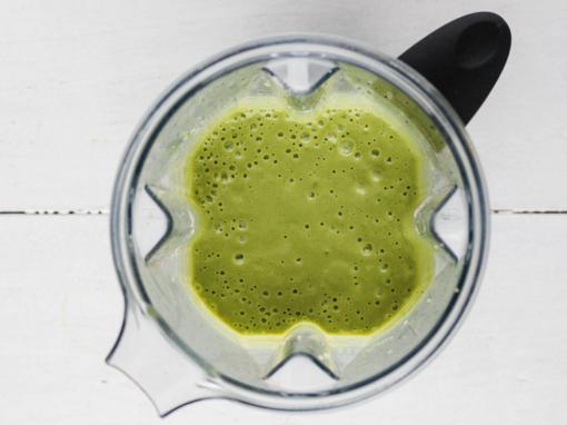 zeleni smoothie, smoothie s graškom
