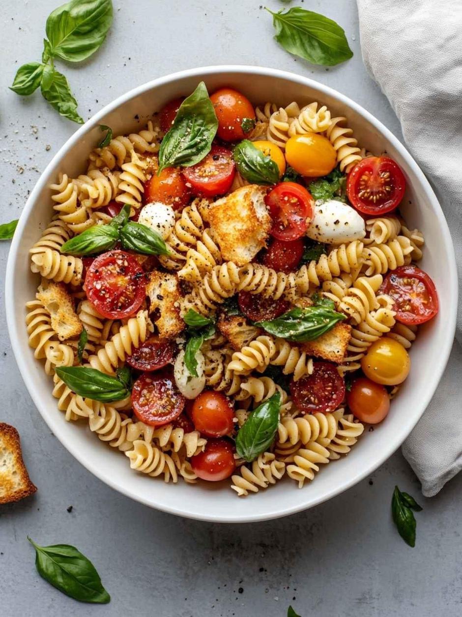 bruschetta pasta salad | Author: cocinarepublic.com/Pinterest