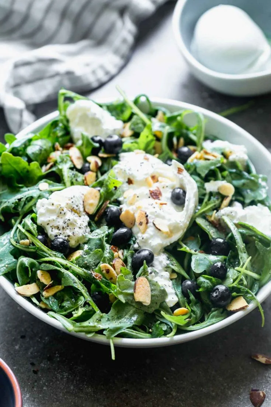 blueberry burrata | Author: Nicole Leggio, Cooking for Keeps/Pinterest