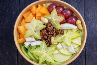 ježev prolaz, voća salata