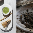 crni sezam, matcha