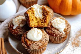 Kao iz Starbucksa: sočni muffini od bundeve s punjenjem od krem sira