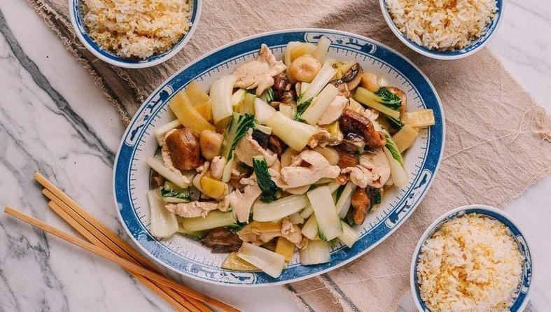 piletina iz woka s povrćem, moo goo gai pan