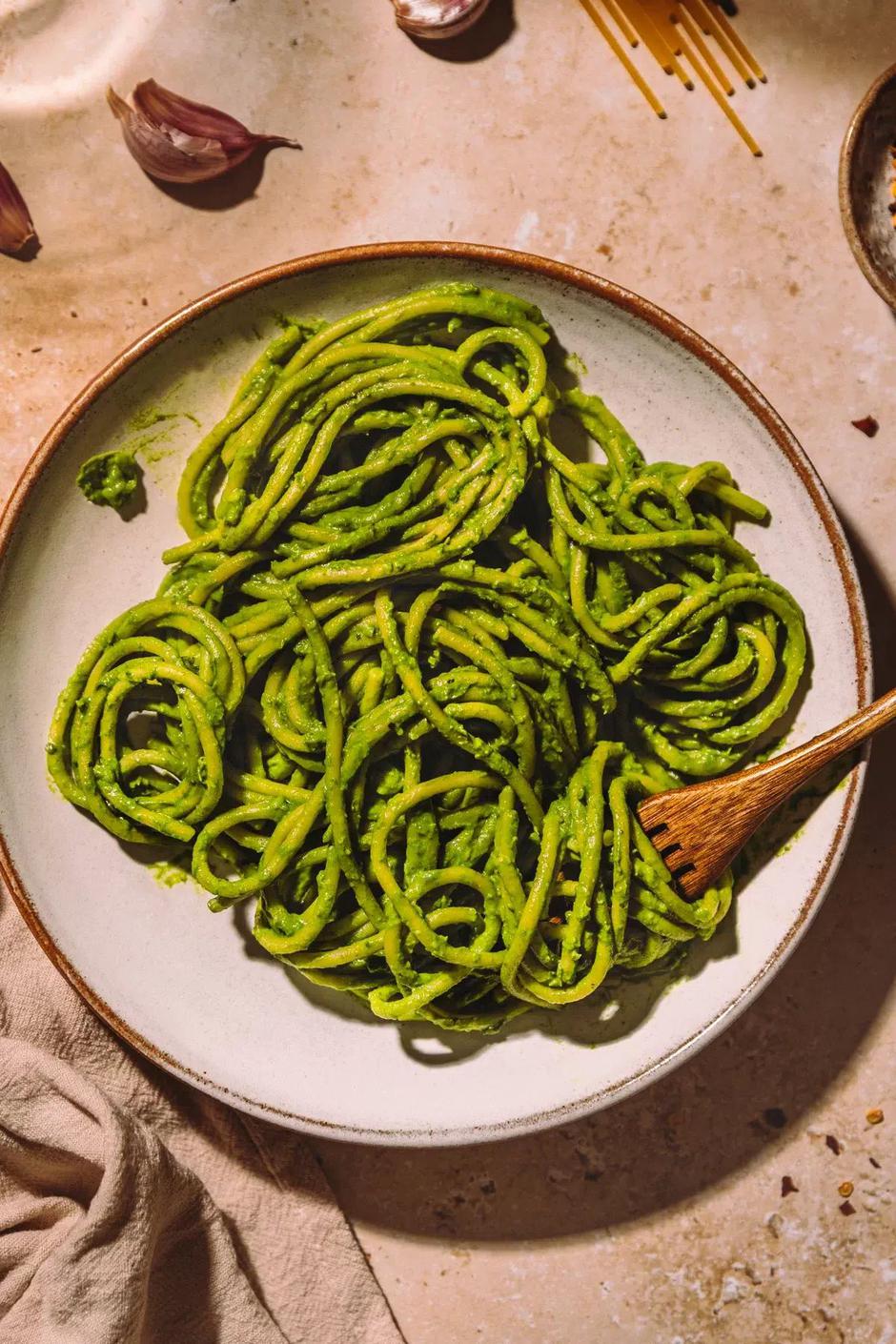 tjestenina, pesto | Author: Spoonful of Kindness/Pinterest
