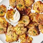 chili oil smashed potatoes