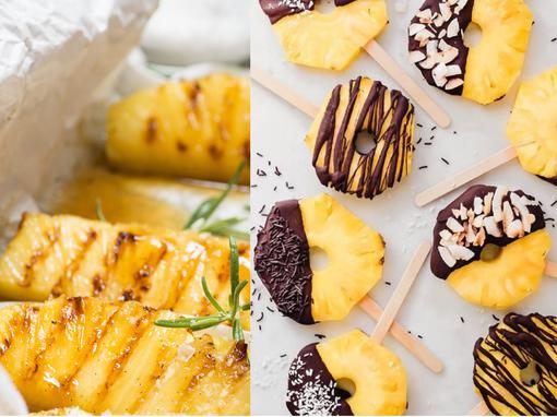 Grilani i zamrznuti ananas
