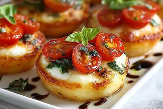 Zapečeni caprese zalogajčići