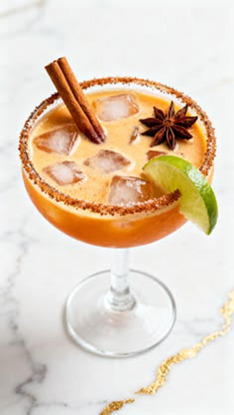 pumpkin margarita, margarita s bundevom | Author: Bean Leaf Cup/Pinterest