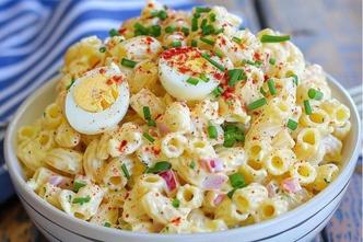 salata od tjestenine i kuhanih jaja
