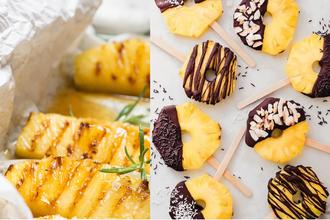 Grilani i zamrznuti ananas