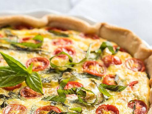 caprese quiche