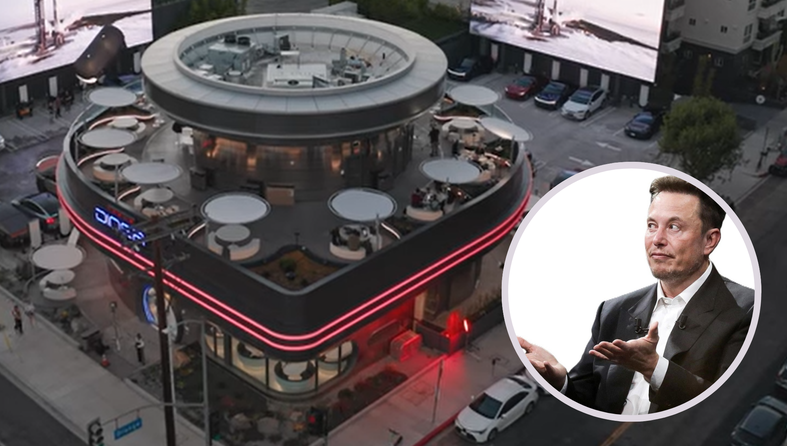 elon musk, tesla diner