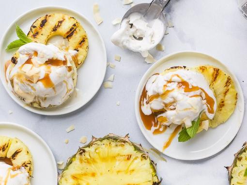 grilani ananas sa sladoledom
