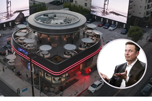elon musk, tesla diner