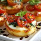 Zapečeni caprese zalogajčići