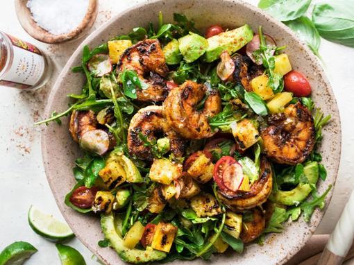 salata s grilanim kozicama