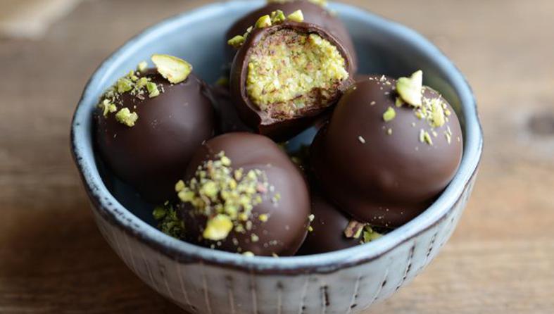 kuglice od čokolade i pistacije
