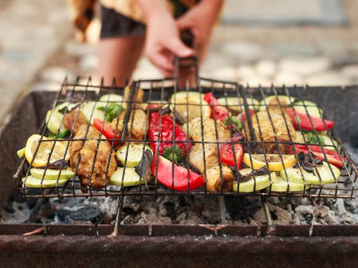 grill, povrće, roštilj