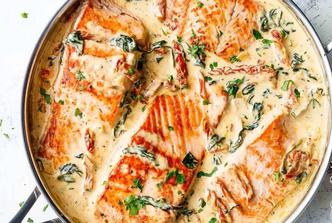 losos u kremastom umaku