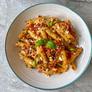 salmon feta pasta
