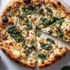 pizza s pestom, špinatom i ricottom