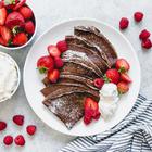 čokoladne palačinke s jagodama