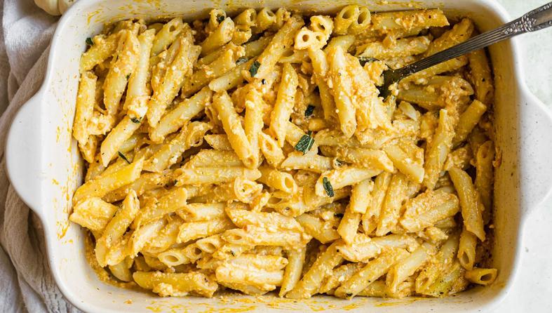 pumpkin feta pasta