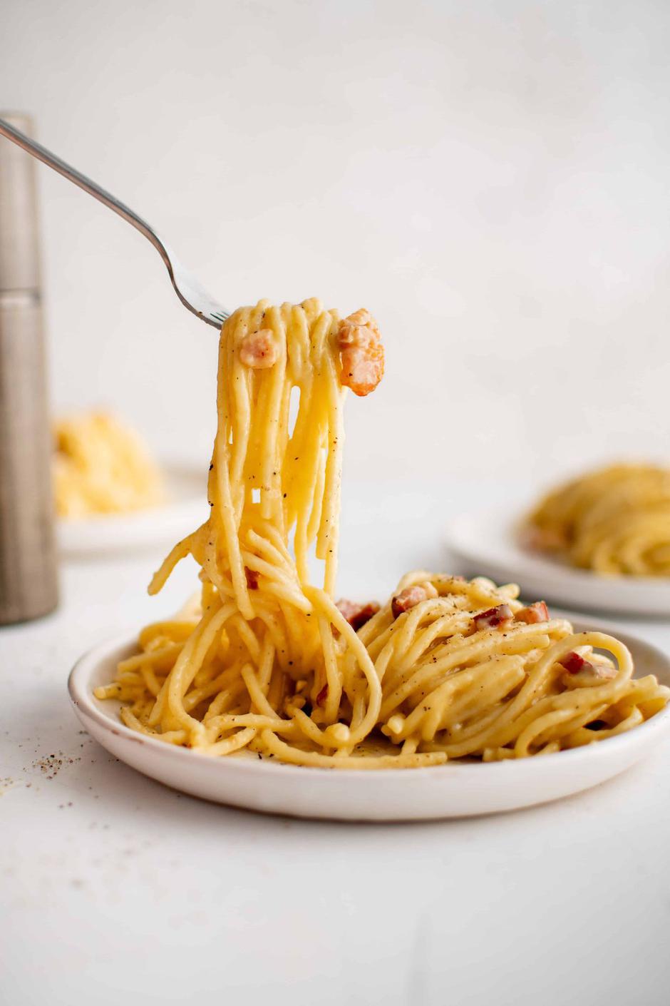 carbonara recept | Author: The Forked Spoon/Pinterest