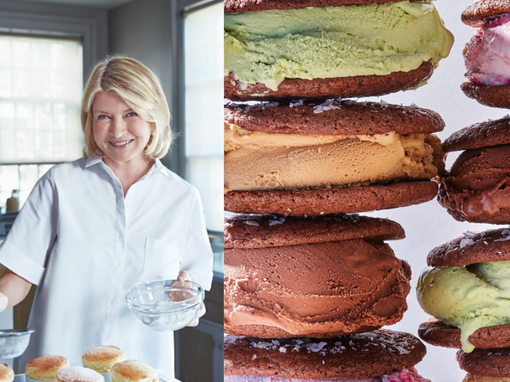 martha stewart, sladoledni sendvič