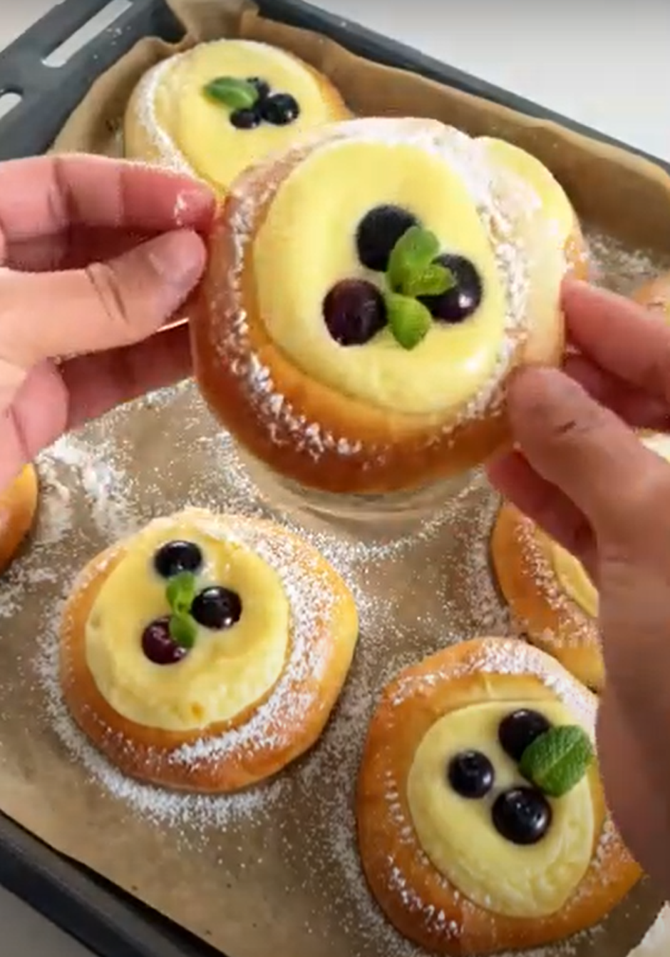brioche cheesecake | Author: Srceenshot @Cucina Gold Youtube