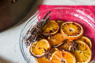 sušene kriške naranče, ukrasi