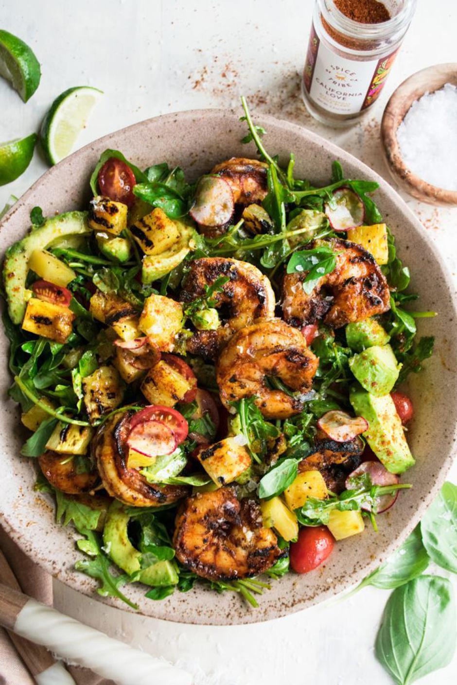 salata s grilanim kozicama | Author: D's Obsessions/Pinterest