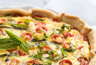 caprese quiche