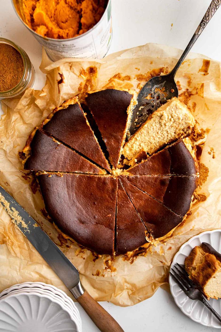 baskijski cheesecake s bundevom | Author: Hillary Oldewening/Pinterest