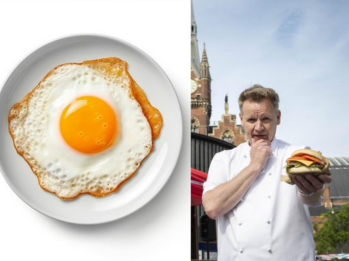 gordon ramsay, jaje na oko