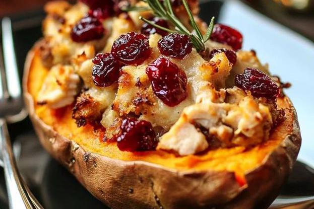 batati punjeni ostacima od ručka