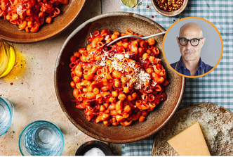 stanley tucci, tjestenina sa slanutkom