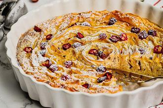 hrskavi zgužvani tart s brusnicama