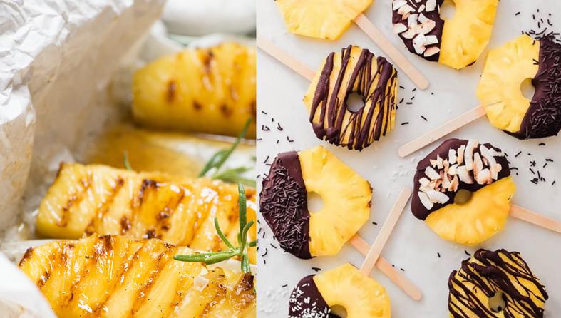 Grilani i zamrznuti ananas