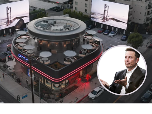 elon musk, tesla diner