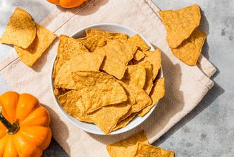 pumpkin spice tortilja čips