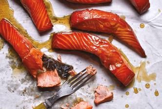 salmon candy, kandirani losos