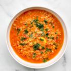 Proteinska juha od crvene leće s limunom i koprom