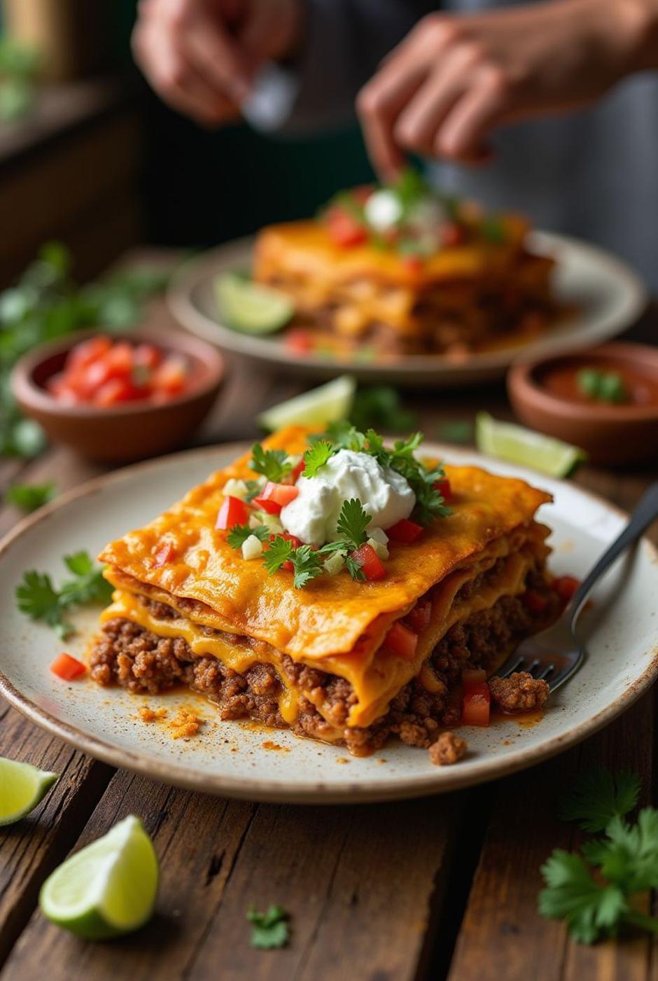 taco lazanje | Author: MeatRecipesBlog/Pinterest