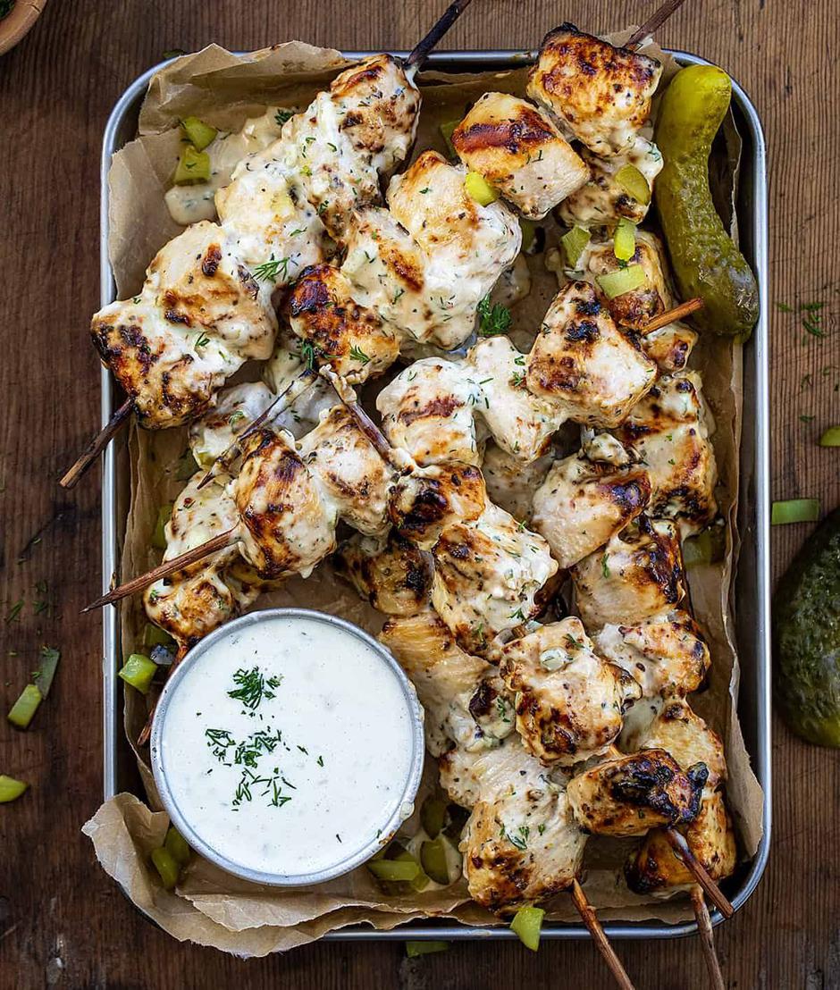 Dill Pickle Ranch Chicken Skewers | Author: Amanda Rettke/Pinterest