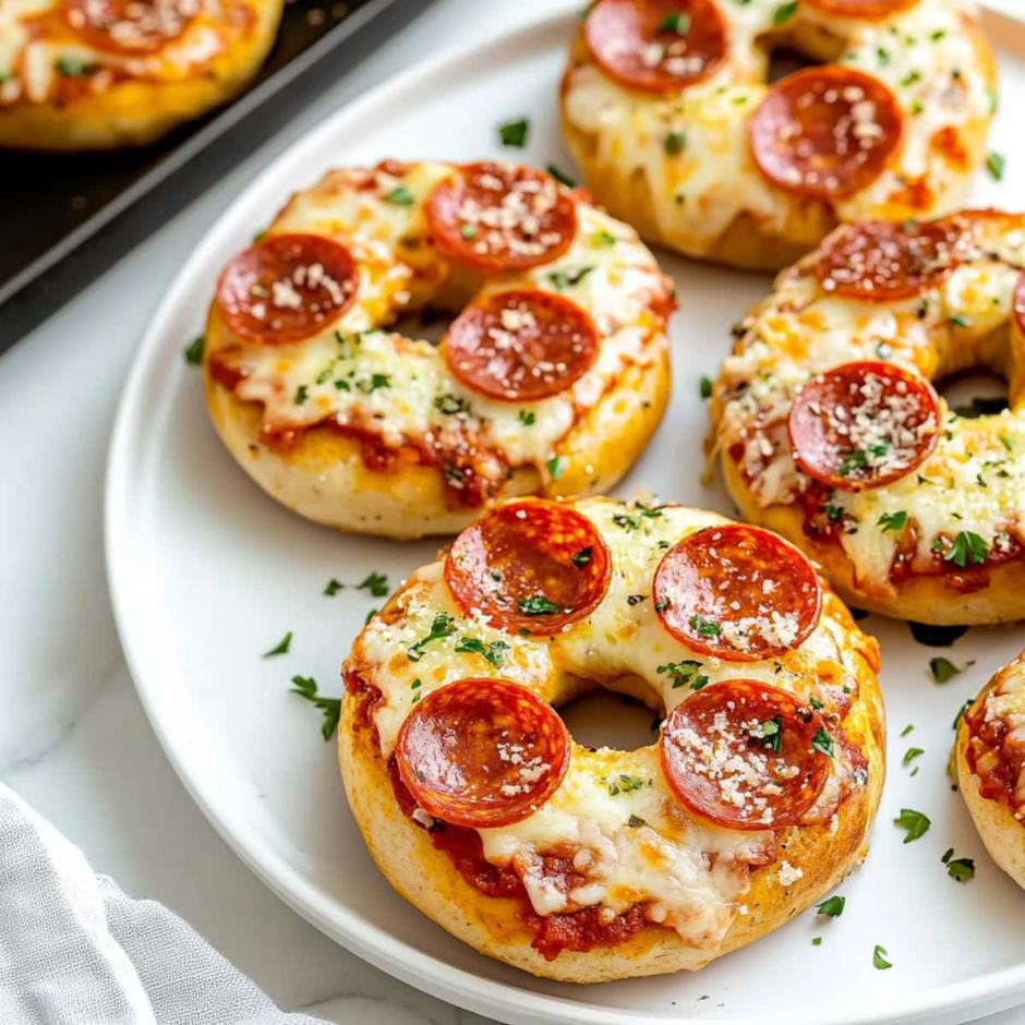 pizza bagels | Author: Insanely Good Recipes/Pinterest